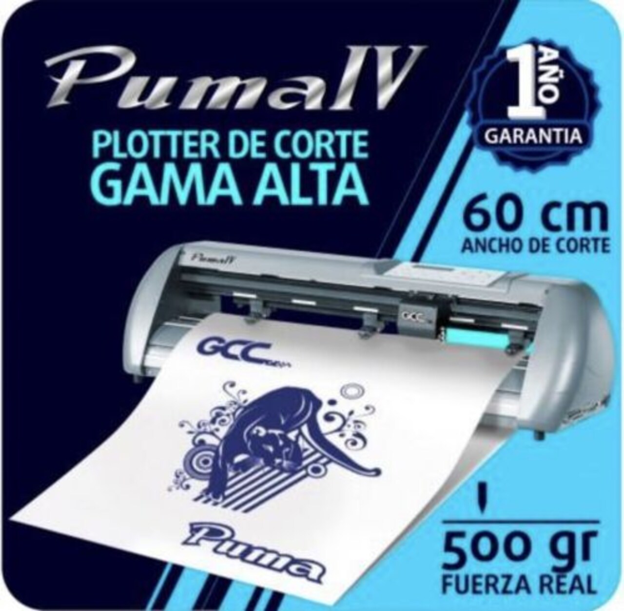 GCC Puma IV LX P4-60LX Vinyl Cutter For Sign And HTV 24” (61 Cms) WITHOUT BASE